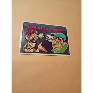 1978 Donruss CB Convoy Sticker Trading Card CB Dictionary Eyeball to Eyeball